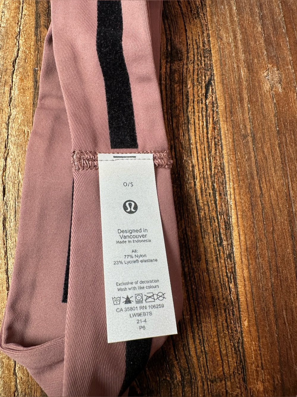 lululemon athletica Dusty Mauve  Workout Headband - Picture 5 of 5